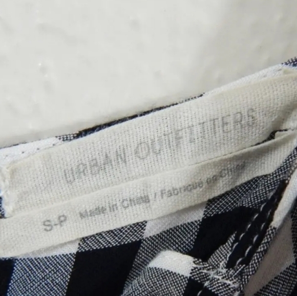 Urban Outfitters Gingham Tie Front Romper - Picture 3 of 4
